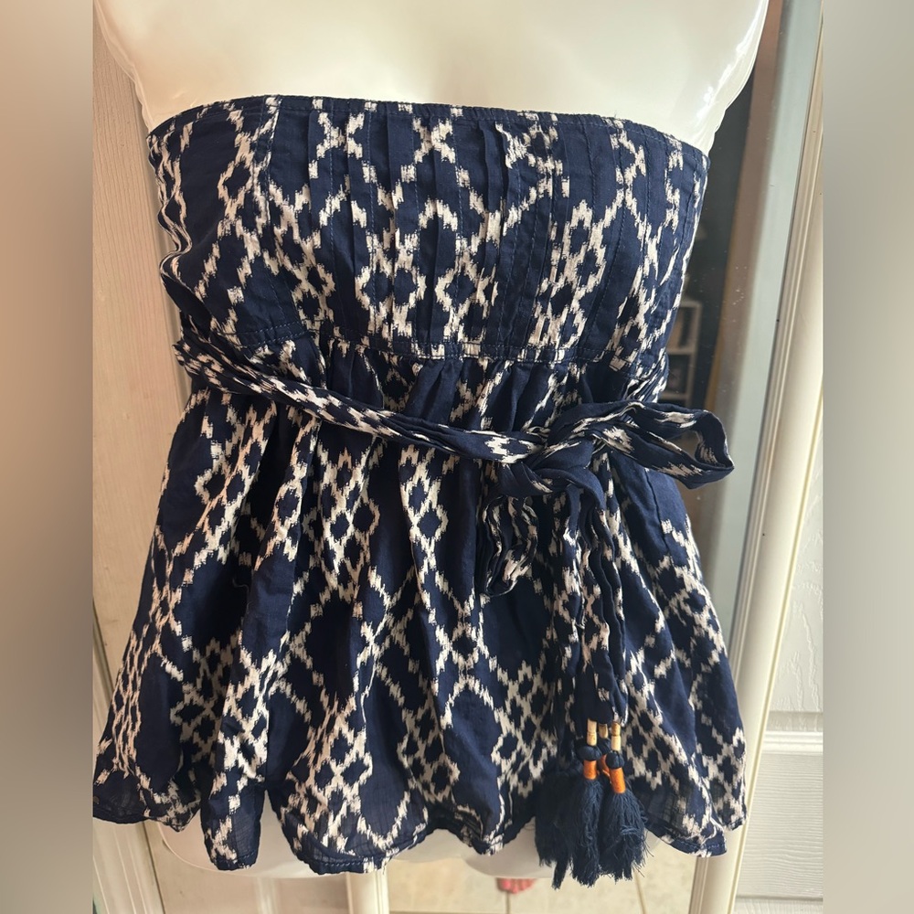Anthropologie strapless top small